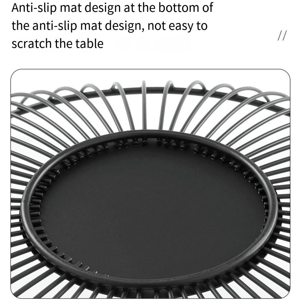 Allsidig Fruktkurv For Praktisk Oppbevaring Av Frukt Elegant Utseende Metall Fruktkurv gull