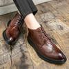 Fashion British Retro Style Leather Casual Business Mens Boots Brand Quality Simple Versatile High Top Boots Gentlemen and Elegant Boots
