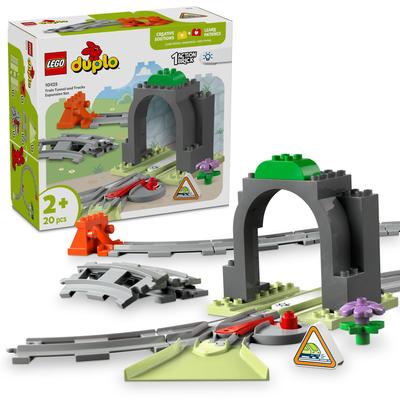 LEGO Duplo Duplo Town Railway Rail and Tunnel Toy Block Educational1 and a Half24Toddler Pretend Play House Train Vehicle 10425