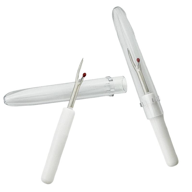 

5/1 шт. Пластиковая ручка для шитья, резак для ниток, распарыватель швов, распарыватель стежков, швейный инструмент для вышивки крестиком 1PCS белый