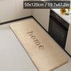 Long Flannel Kitchen Floor Mats Water and Oil Absorption Soft Mats Household Non-slip Mats Bathroom Mats Door Mats