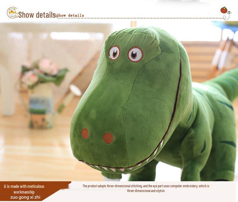Large Dinosaur Plush Toy - Tyrannosaurus Rex & Triceratops for Boys