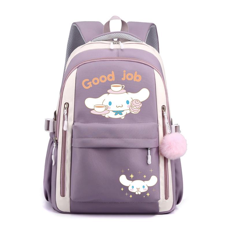Cartoon Puppy Printed College Style Backpack Student Casual Schoolbag Large Capacity Student Schoolbag