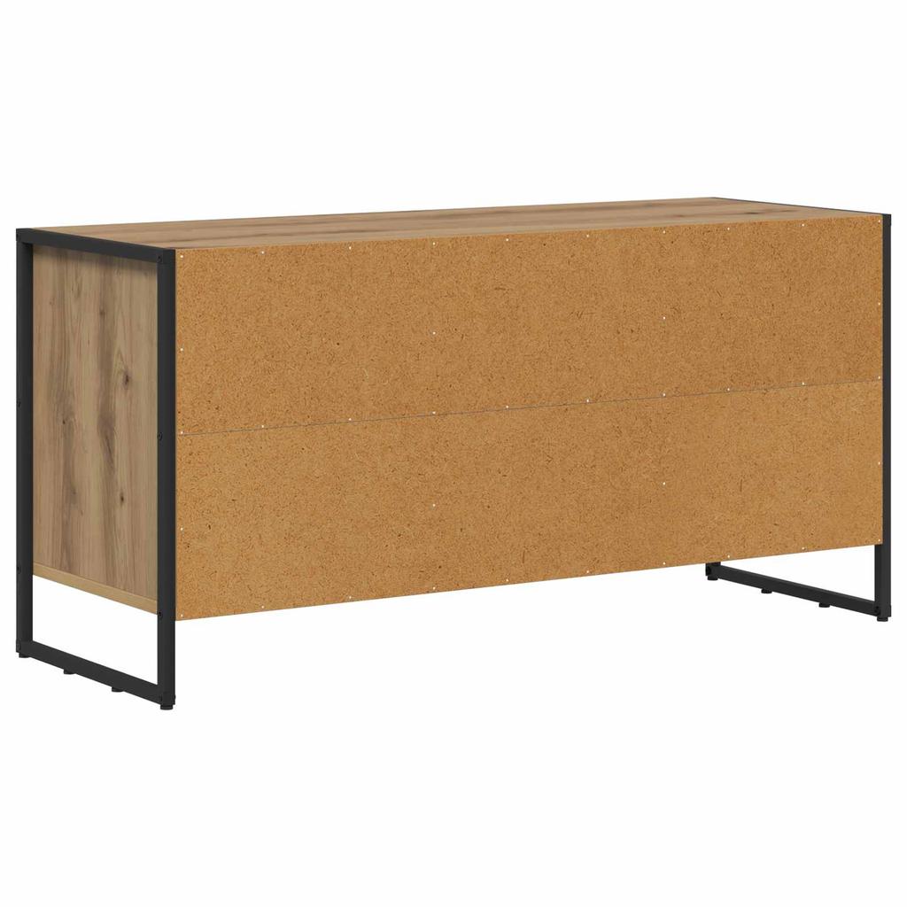 TV Cabinet Rustic Oak Style 100 x 36 x 49.5 cm Engineered Wood