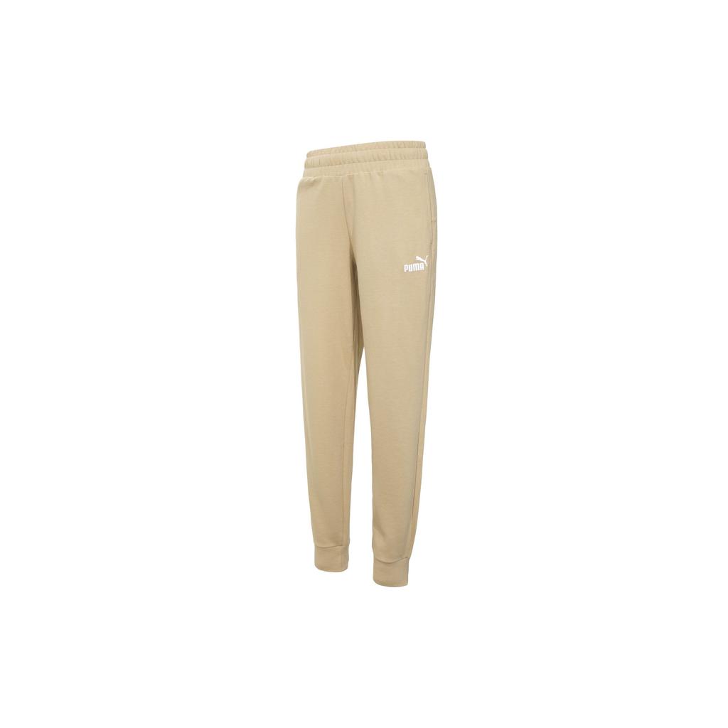 Puma Logo Embroidered Breathable Casual Knitted Sports Pants Women pants Khaki 678448-84