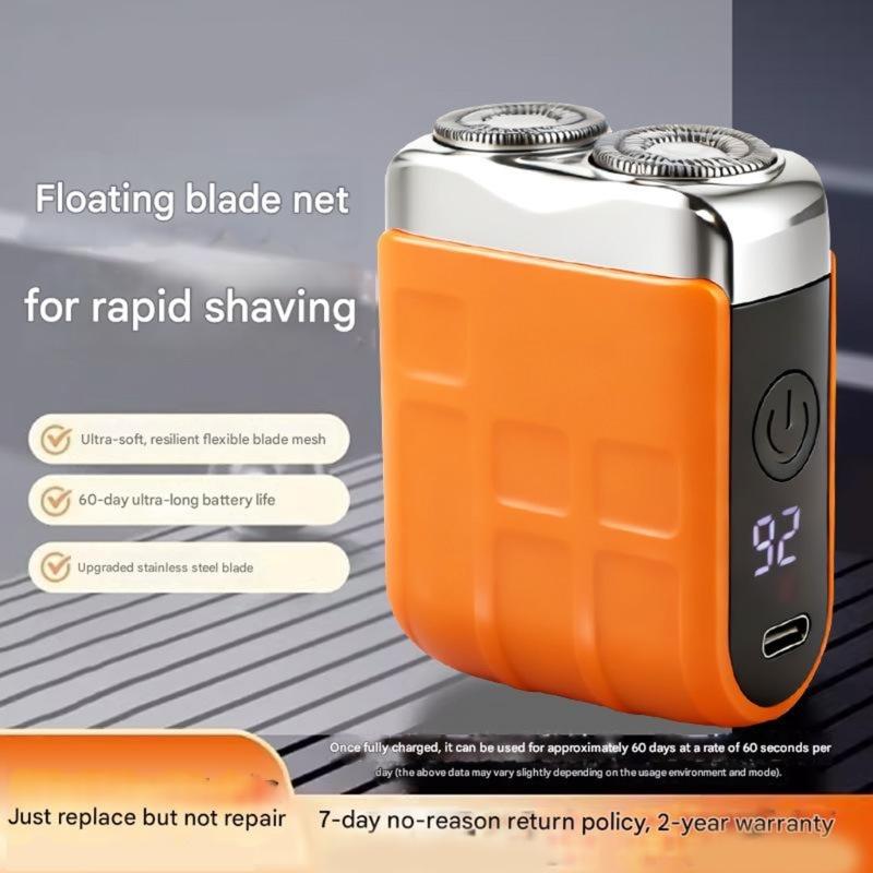 Multifunctional Electric Shaver Blade Double Head Digital Display Rechargeable Shaver Household Car Shaver Men Gift