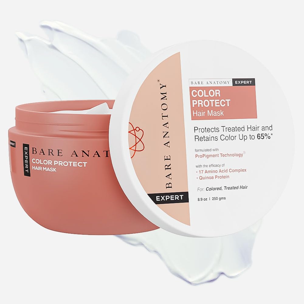 Bare Anatomy Colour Protect Hair Mask | Retains Colour Upto 8 Weeks | With Amino Acid Complex & Quinoa Protein for Coloured & Damaged Hair | For Dr