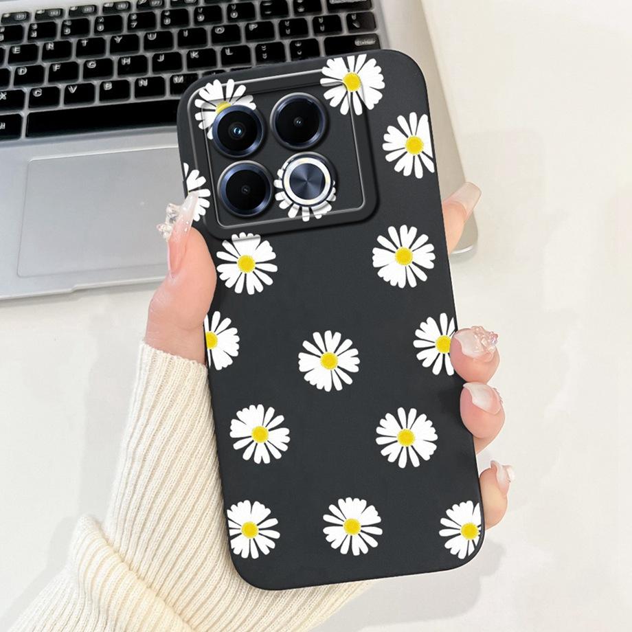 Für Infinix Note 40 5G X6852 Handyhülle Silikon Weiche Rückabdeckung Für Infinix Note40 X6851 Bumper Drachen Katze Blume Schmetterling Tasche