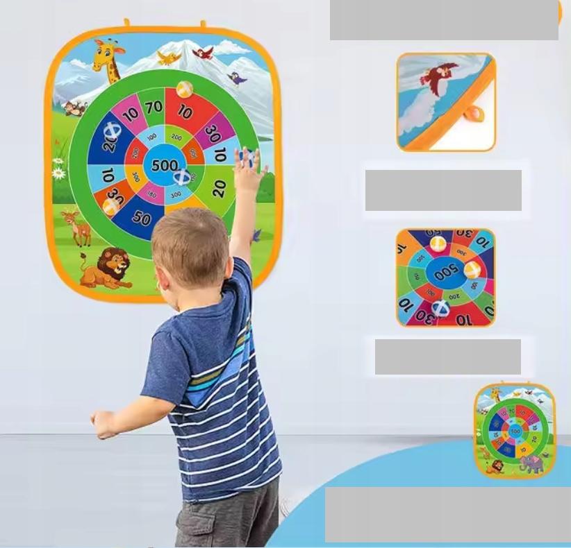 Skill Game Bag Tossing Ball Throwing Target Scoring 3-in-1