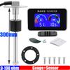Customized 0-190 Ohm Fuel Float Level Sensor 100-500mm 2 IN 1 LCD Gauge Fuel Level Meter+Voltmeter for Auto Car Truck 12V 24V
