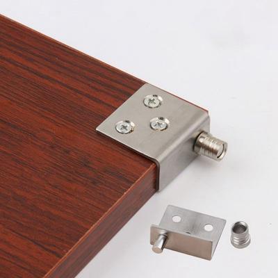2Pcs Concealed Hinges Invisible Cabinet Up and Down Door Pivot CT Corner Codes Hanging Tile Bracket for Wood Panel Cupboard