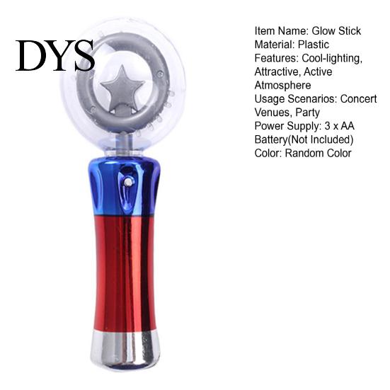 Glow Stick Flash Attractive Cool-lighting 10 Lights Eye-catching Decorative Active Lightstick Atmosphere Plastic Luminous Round Ball Light for Concert
