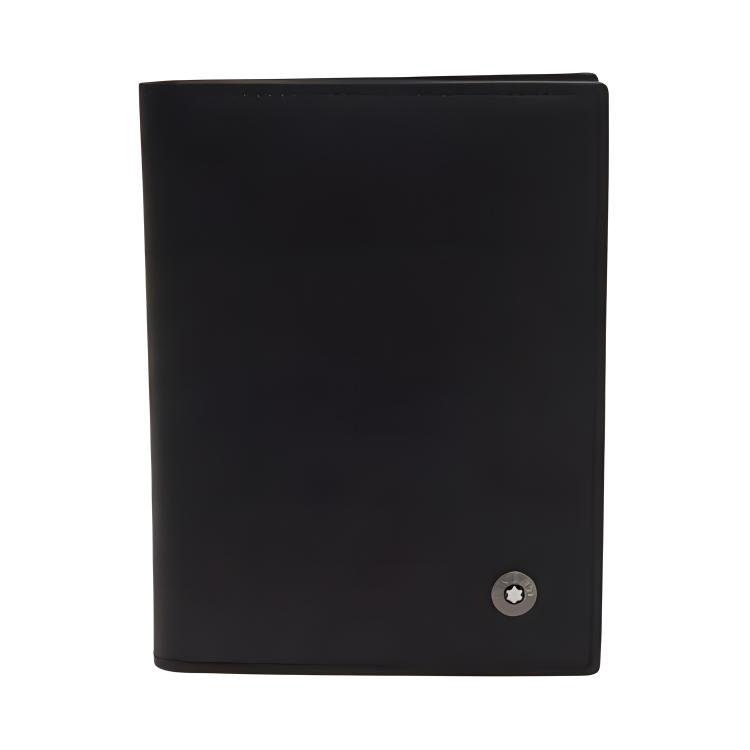 

Montblanc Business Logo Short Folding Glossy Cowhide Card Holder Men Card Holder Black 38061 Basic Set (Bag+Dust Bag)