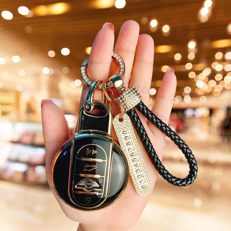 Applicable BMW mini key set New countryman bag cooper one mini clubman shell ring women