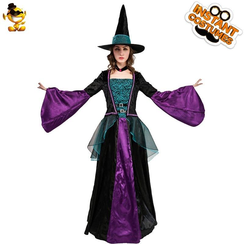 Big girl purple witch dress, stage costume cosplay witch dress, party costume