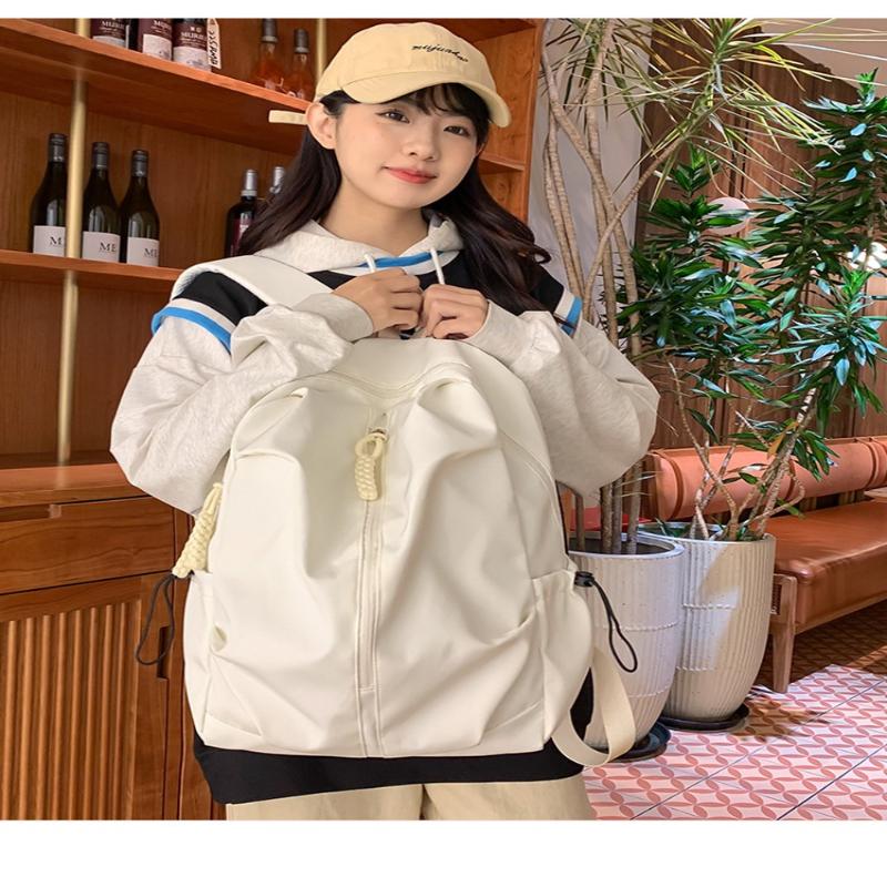 Large Capacity Schoolbag Male And Female High School College Students Simple Leisure Sports Backpack  Travel Backpack