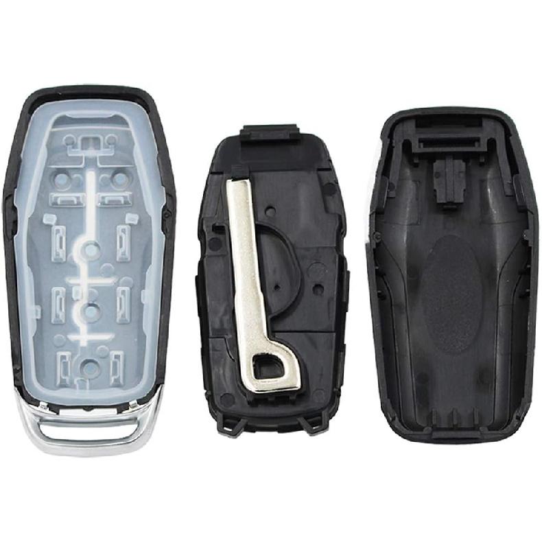 Keyless Entry Remote Smart Key Fob Shell Case Button Pad Cover for Ford Fusion Mustang Explorer Lincoln MKZ MKC 2013-2017