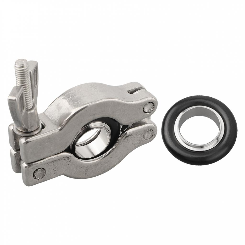 304 Stainless Steel Vacuum Clamp Kit KF16 KF25 KF40 KF50  Rubber Bracket