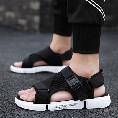 Sandals Soft Men Comfortable Non-Slip Men Shoes High Quality Woven Beach Sandals Mens Gladiator Sandals Summer Casual Flat Shoes