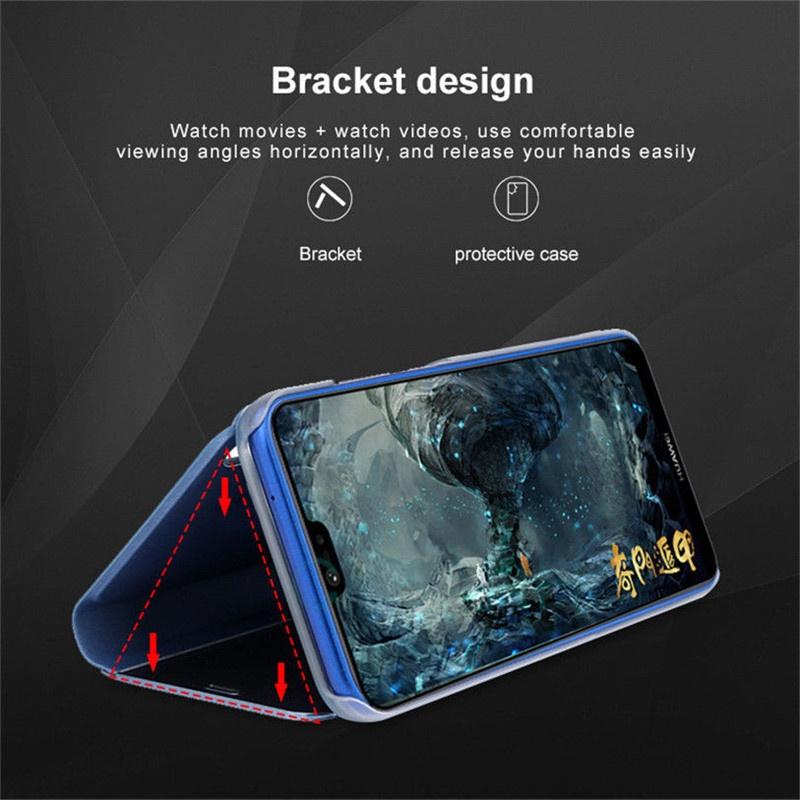 Custodia per telefono Smart Mirror View per Samsung Galaxy M13 4G Custodia in pelle con supporto a ribalta per Samung M23 M33 M53 5G 2022 Custodia protettiva