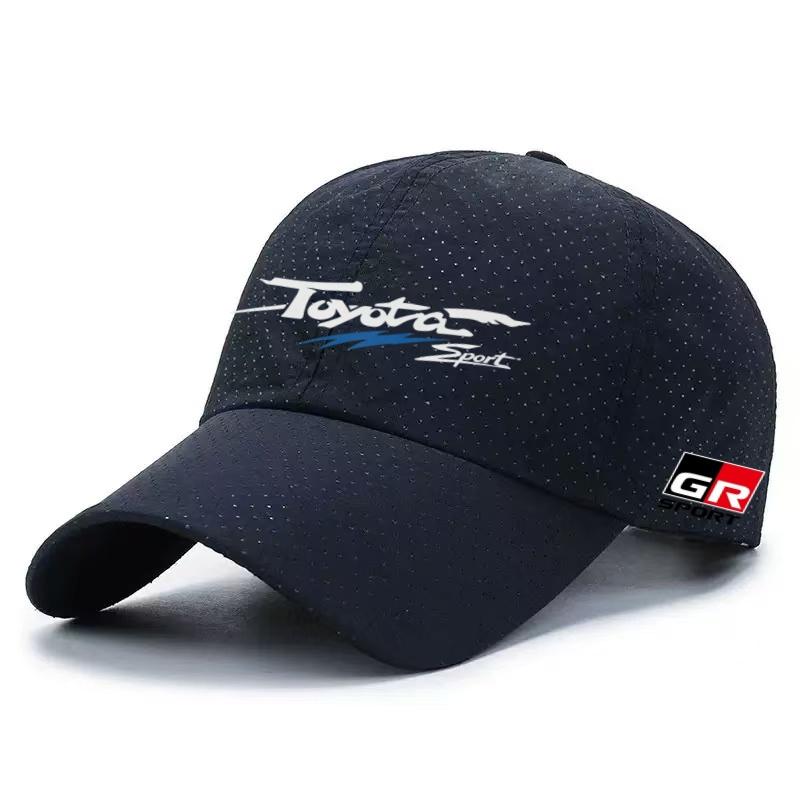 2026 New Toyota Logo GR Racing Summer Thin Breathable Soft Top Baseball Hat Outdoor Riding Sunshade Hat Duck Tongue Hat