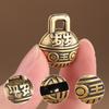 Lucky Keychain Bell Pendant Car Ornament Pendant Brass Tigerhead Bell Pendant