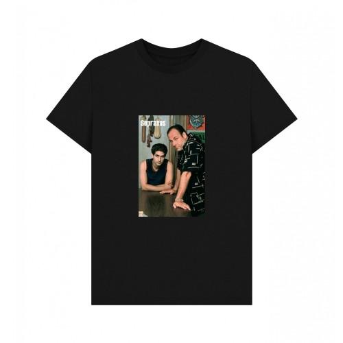 The Sopranos Unisex Adult Tony and Christopher T-Shirt
