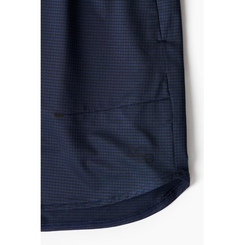 H M dryMove Zip Detail stretcH Sport sHorts Navy Blue