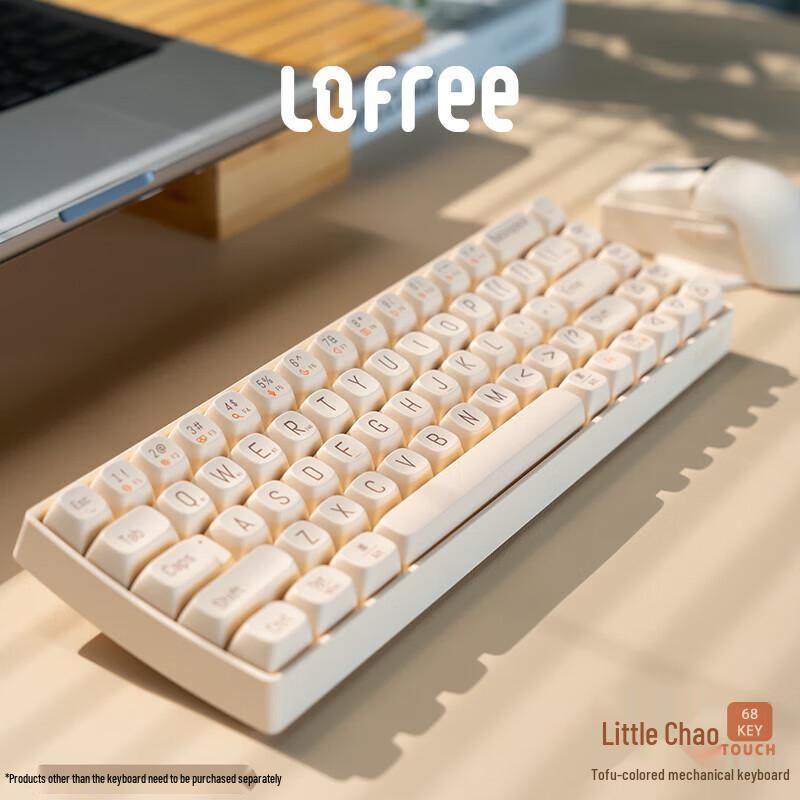 LOFREE OE912 68-Key Triple-Mode Mechanical Keyboard