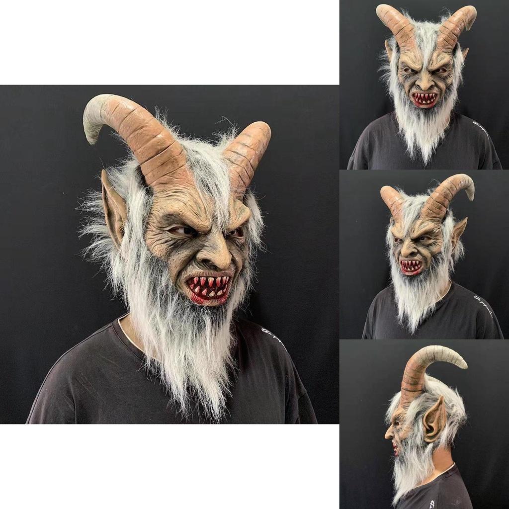 Furchteinflößende Latexmaske für Cosplay und Halloween-Verkleidungen