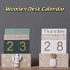 Cactus Wooden Perpetual Calendar Pineapple Date Display Ornament Desk Calendar Ornament  Study
