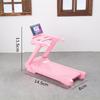 Mini Fitness Equipment Dollhouse Simulation Gym Treadmill Dumbbell Weight Lifting Machine Model Decor 1/12 Doll House Accessory