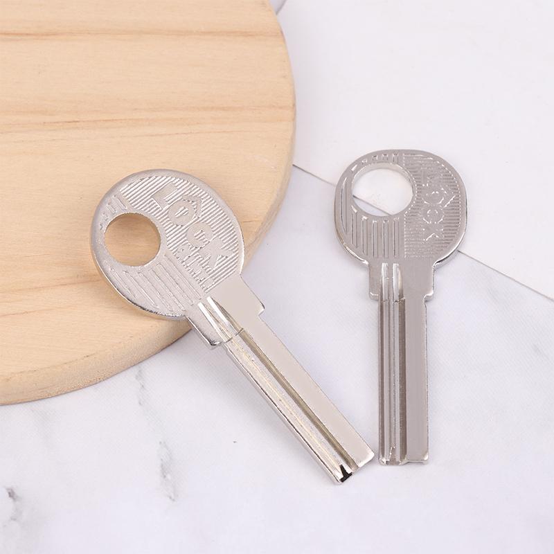 10Pcs Silver Color Metal Key Embryo Square Key Blank Fingerprint Lock Password Lock Electric Door Lock Blank