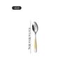 Cross 304 Stainless Steel Star Diamond Tableware Set: Steak Knife, Fork, Spoon, and Teaspoon for Home and Hotel Use