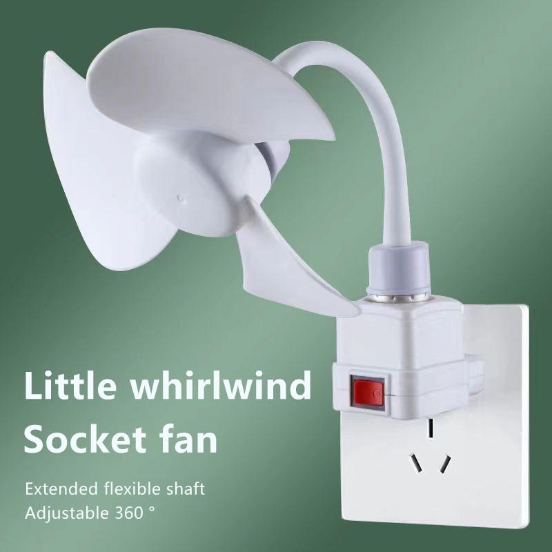 5W Small Cooling Fan E27 Screw Home Ceiling Fan Desktop Electric Fan For Kitchen Bedroom Dormitory Living Room Study Table Fans