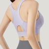 Miling Women's Zipper Sports Bra Yoga Vest