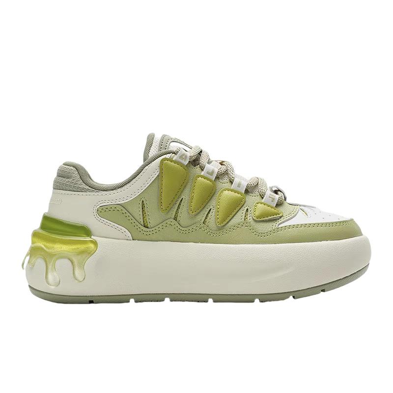 Fila CARROT 2 Low Top Skateboard Shoes Women's Beige Green F12W511208FAA