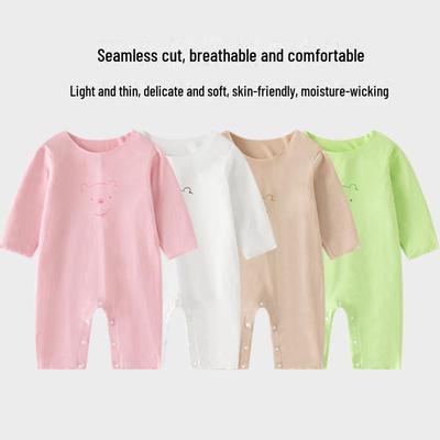 Modal Newborn Jumpsuit - Long Sleeve, Autumn/Spring Pajamas, Thin Baby Homewear
