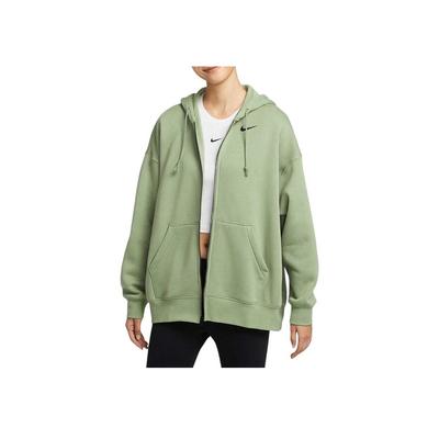 Fleece Lined Hooded Long Sleeve Jacket Women Jackets Light-Green DD5635-386