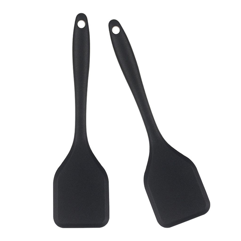 Pack of 2 Durable Silicone Cooking Tool High Temperatures Resistant Spatula Easy To Clean Essential Kitchens Utensils