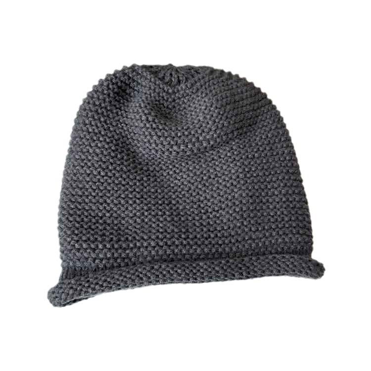 Curled Edge Piled Hat Women'S Autumn And Winter Big Head Circumference Confinement Cold Hat Showing Small Face Warm Knitted Wool Hat