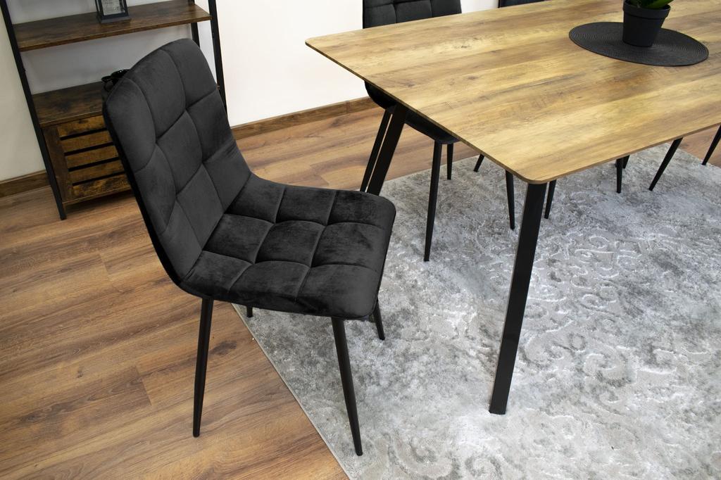 KARA Chair - Black Velvet X 4