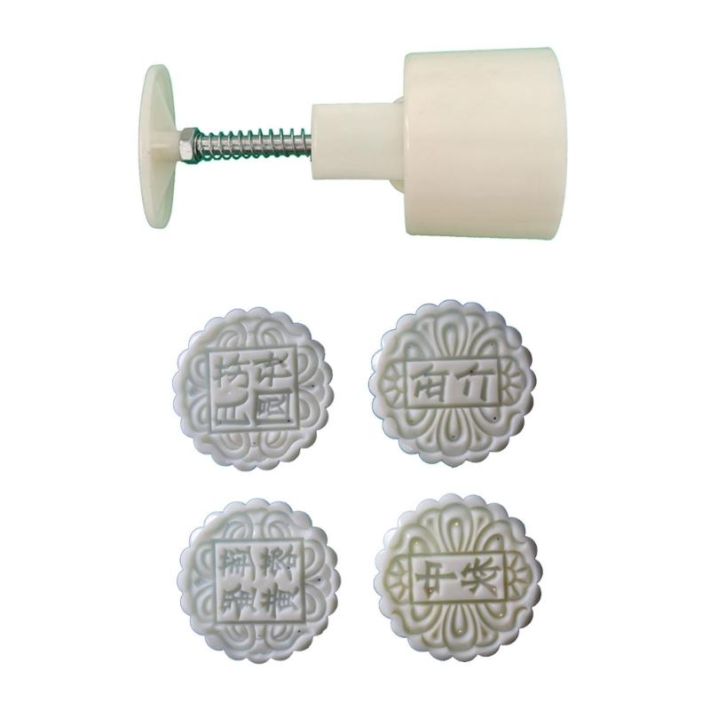 Q1JB Mungs Bean Cake Moulds Plastic Mooncakes Molds Perfect Gift for Cooking Lover