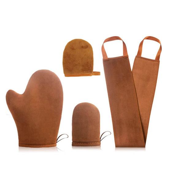 Self Tanning Mitt Applicator Skin-friendly Mini Tanning Gloves Waterproof Layer Self Tanner Applicator Gloves