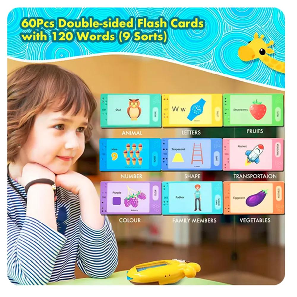 

Детская игрушка для изучения языка Русский Спеллинг Электронная книга Говорящие карточки Образование Малыши 2-6 лет Машина для чтения Подарочная игрушка