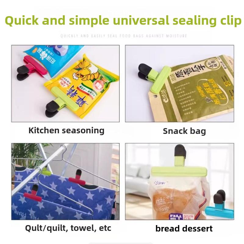 Hot selling 3 big and 6 small food sealing moisture-proof clips,use for file storage,drying clothes,snacks,kitchen storage tools