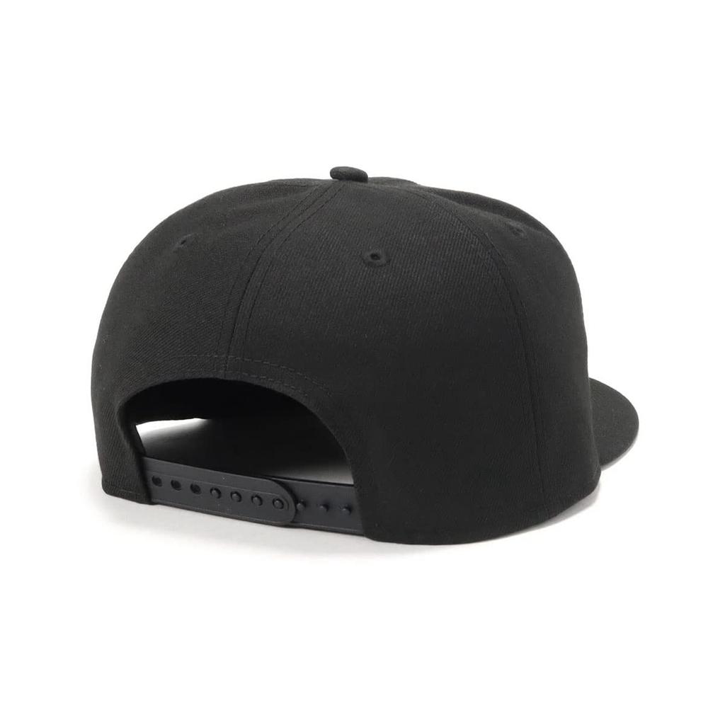 9FIFTY Logo Size 950 WMLOGO BLK WHI 25J [New Era] Cap, Black/Logo, L/XL,