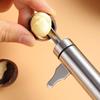 Schiaccianoci Manuale in Acciaio Inossidabile 2 in 1 Meccanico Sgusciatore Schiaccianoci per Noci Apri Rapido Utensili da Cucina Frutta e Verdura