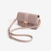 Textured Diamond Square Bag New Peach Oolong French Armpit Bag Niche Plaid Single Shoulder Crossbody Bag for Women