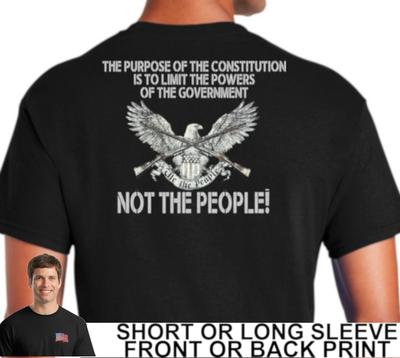 Purpose Of Constitution Is To Limit Powers Of Government Not People Mens T Shirt